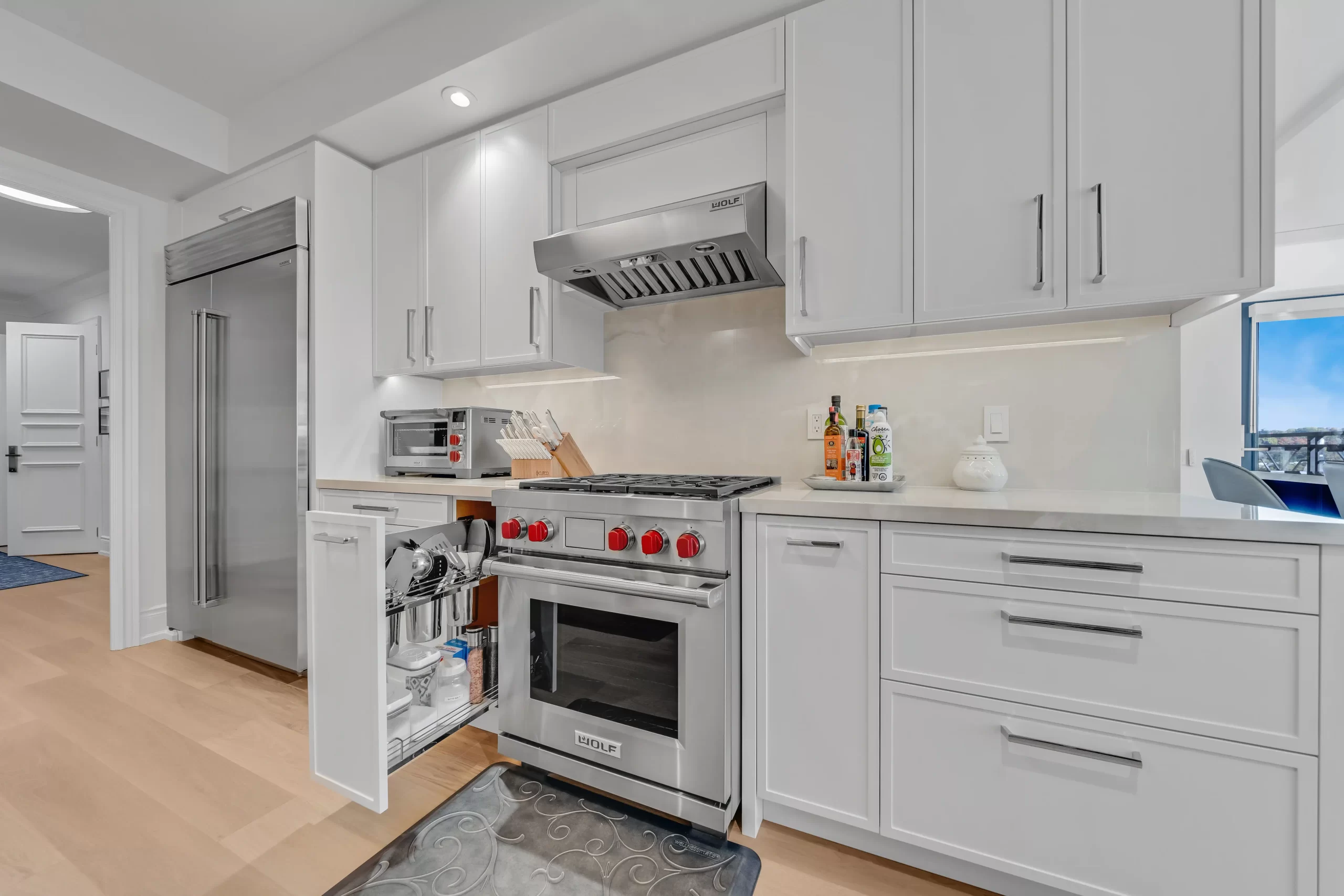 Governess — Contemporary White Kitchen
