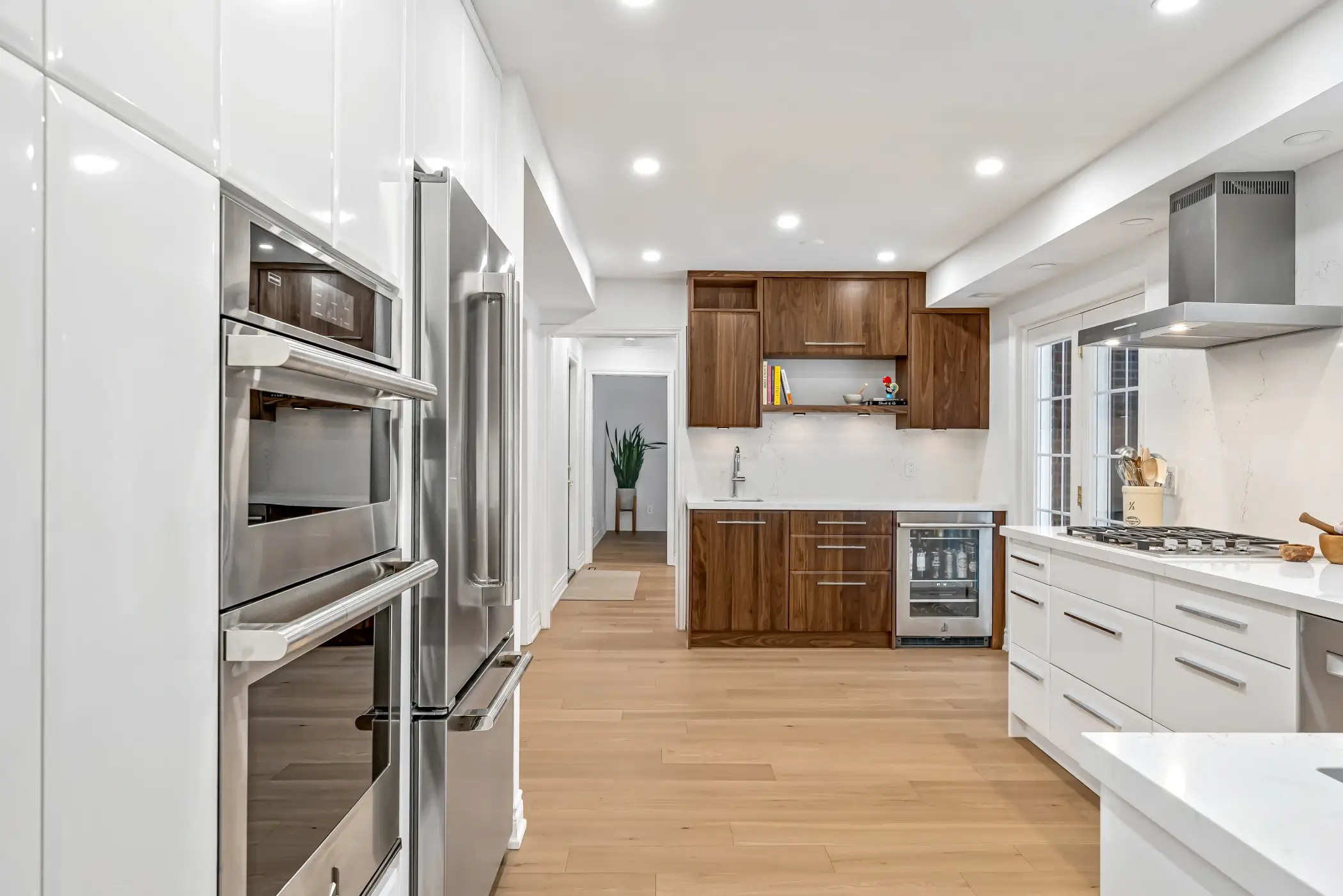 Lorne Park — White & Walnut Kitchen